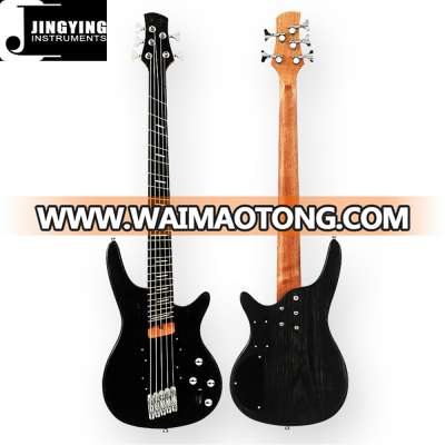 Wholesale High Quality Factory Direct Sale 5 Strings Elm Body Fan Electric Bass Guitars