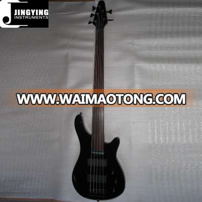 Wholesale High Quality Factory Direct Sale Custom 5 Strings Fretless Bass Guitar