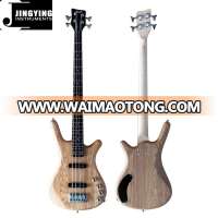 Wholesale High Quality Factory Direct Sale 4 Strings Elm Body W Electric Bass Guitars